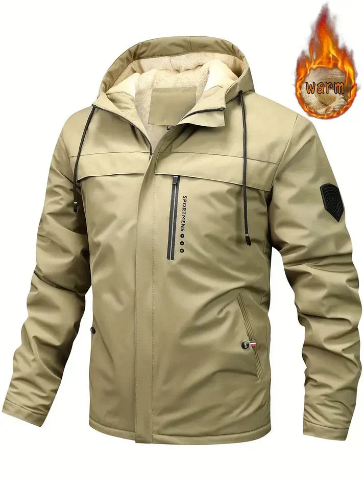 Drune | Hochwertige Winterjacke mit Fellinnenfutter und Taschen für Herren