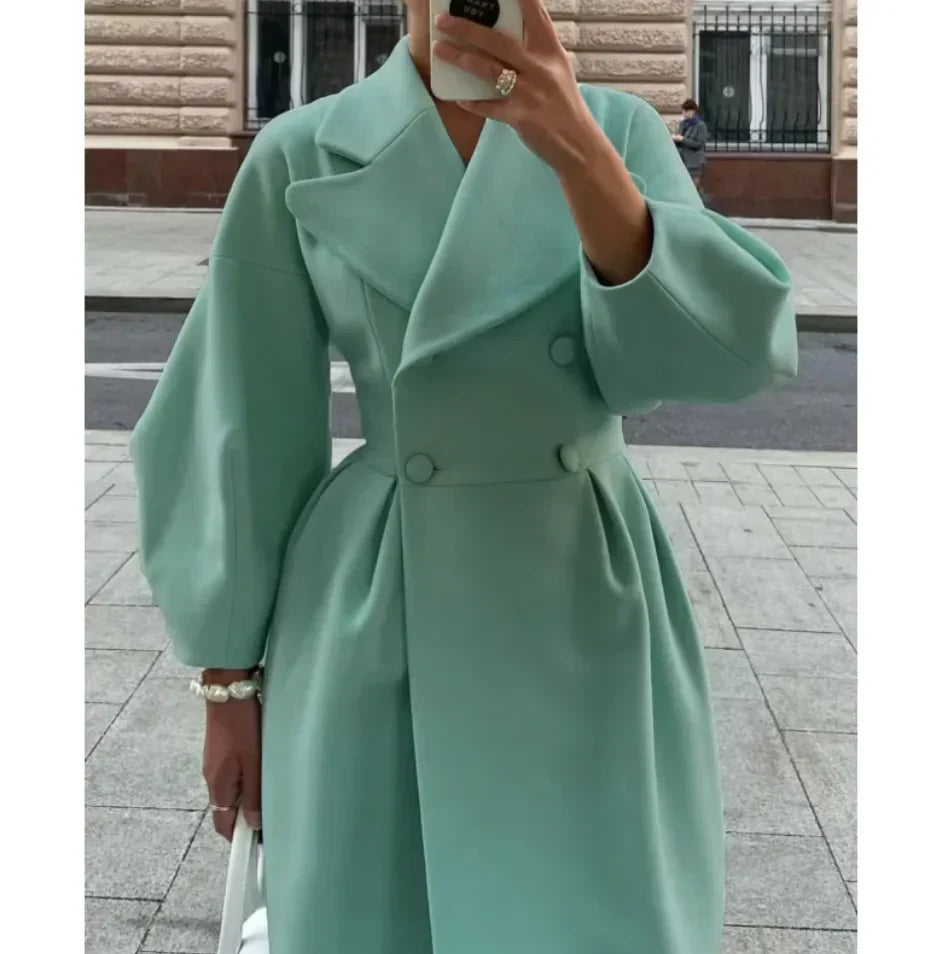 Drune | Lange Jacke Klassischer Schnitt Zeitloser Stil