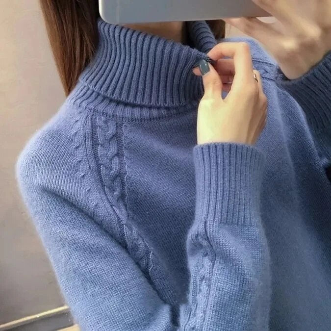 Drune | Klassischer Rollkragenpullover Wollmischung Warm und Stilvoll