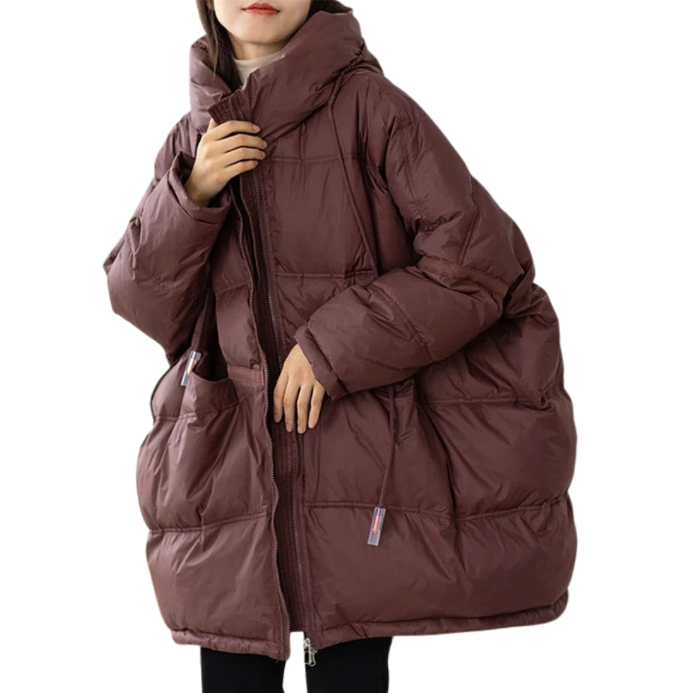 Drune | Übergrößen Frauen Winterjacke mit Kapuze
