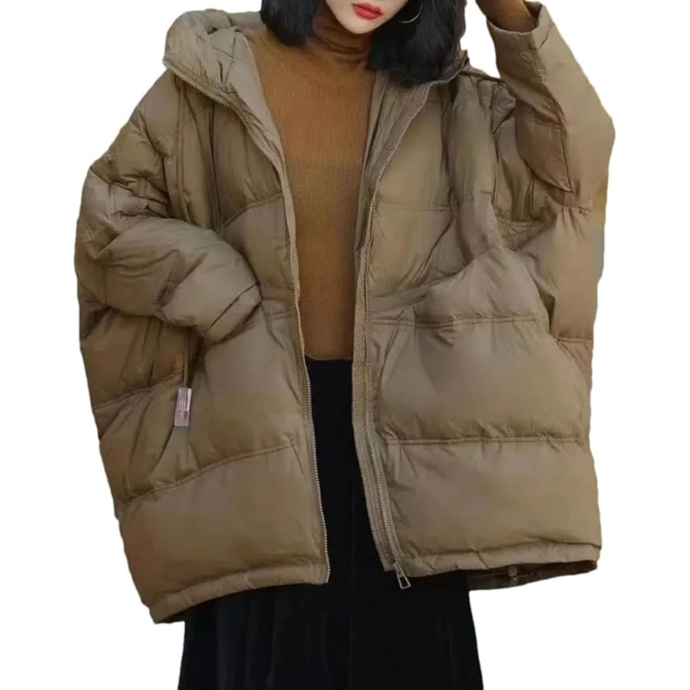 Drune | Übergrößen Frauen Winterjacke mit Kapuze