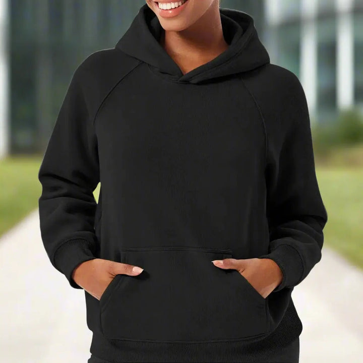 Drune | Damen Hoodie mit Raglanärmeln und Kängurutasche
