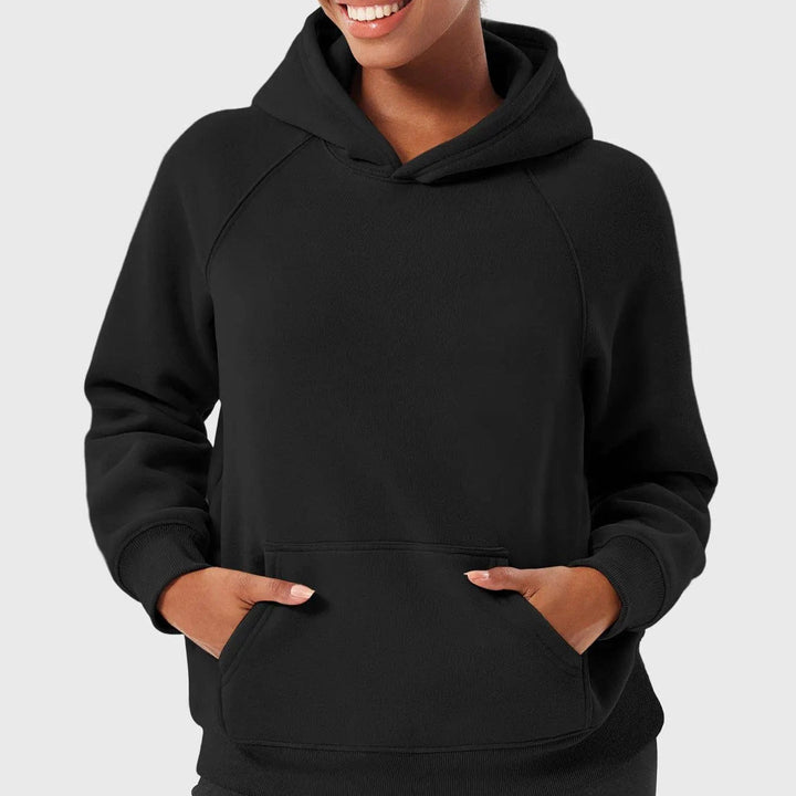Drune | Damen Hoodie mit Raglanärmeln und Kängurutasche