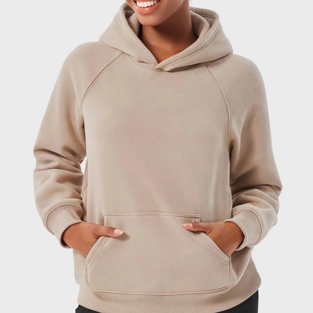 Drune | Damen Hoodie mit Raglanärmeln und Kängurutasche