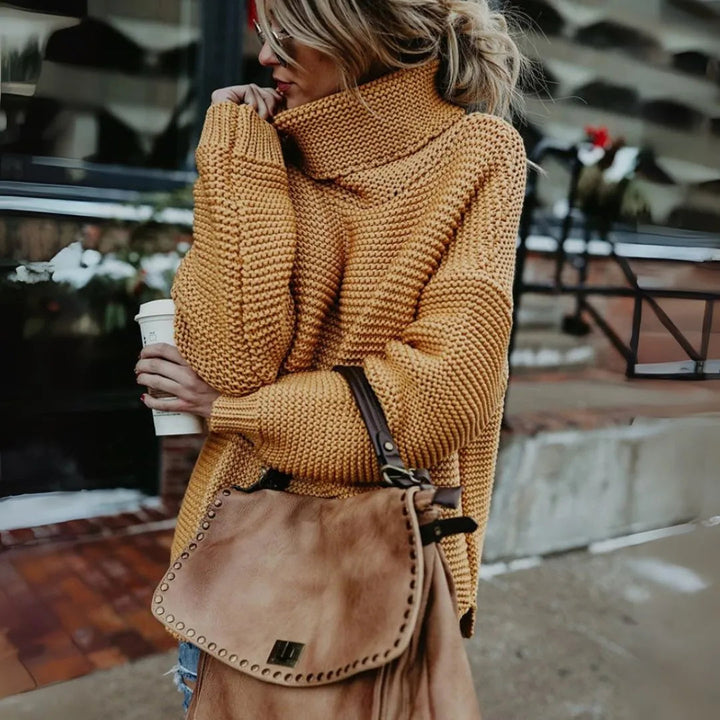 Drune | Übergroßer Rollkragenpullover Damen aus Premium Strick