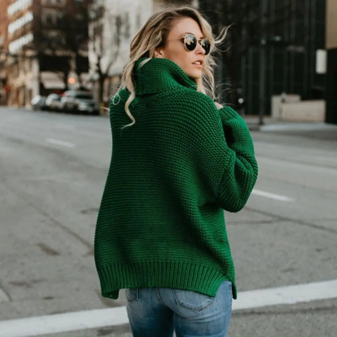 Drune | Übergroßer Rollkragenpullover aus Chunky Strick