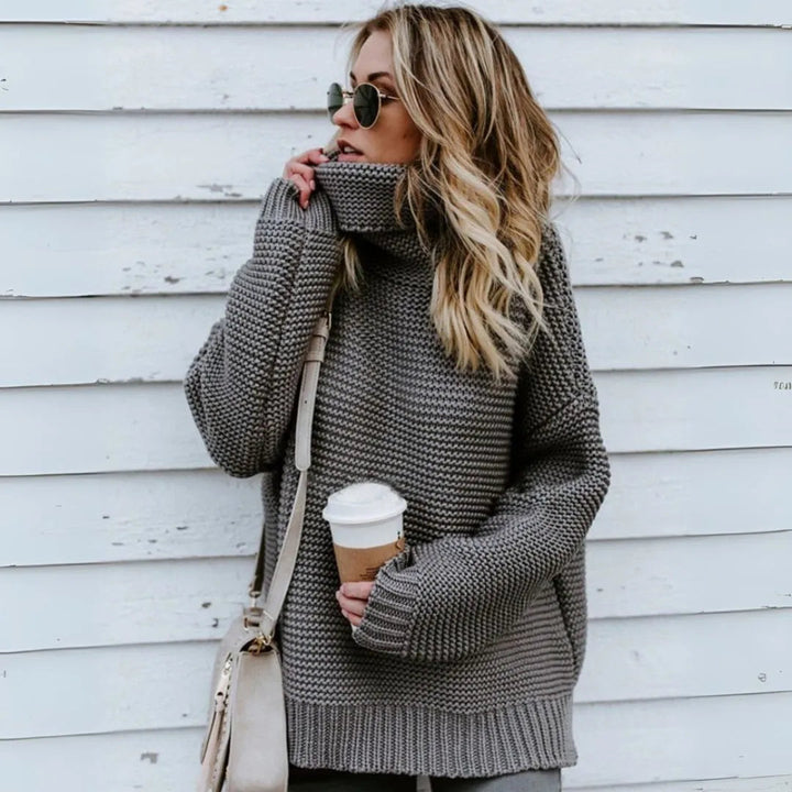 Drune | Übergroßer Rollkragenpullover aus Chunky Strick