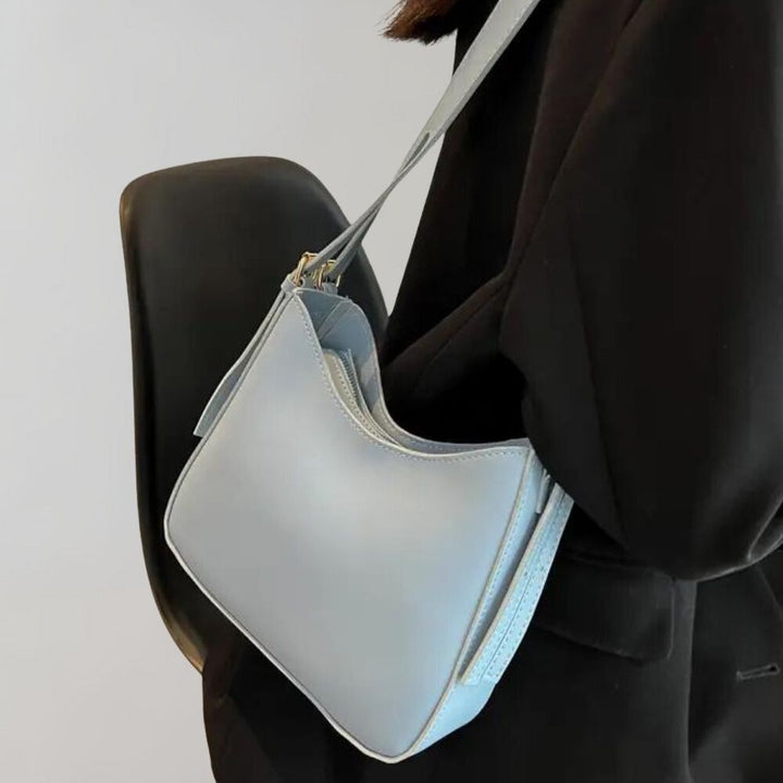 Drune | Reißverschluss Klein Schultertasche Kunstledertasche