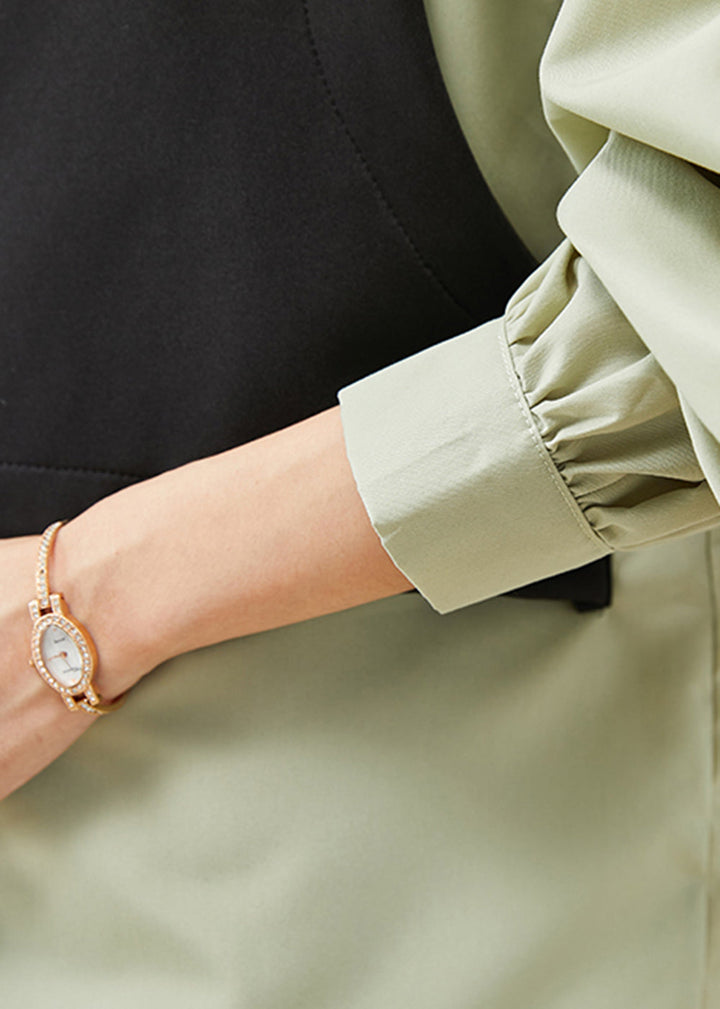 Drune | Schwarze übergroße Patchwork-Baumwollmäntel