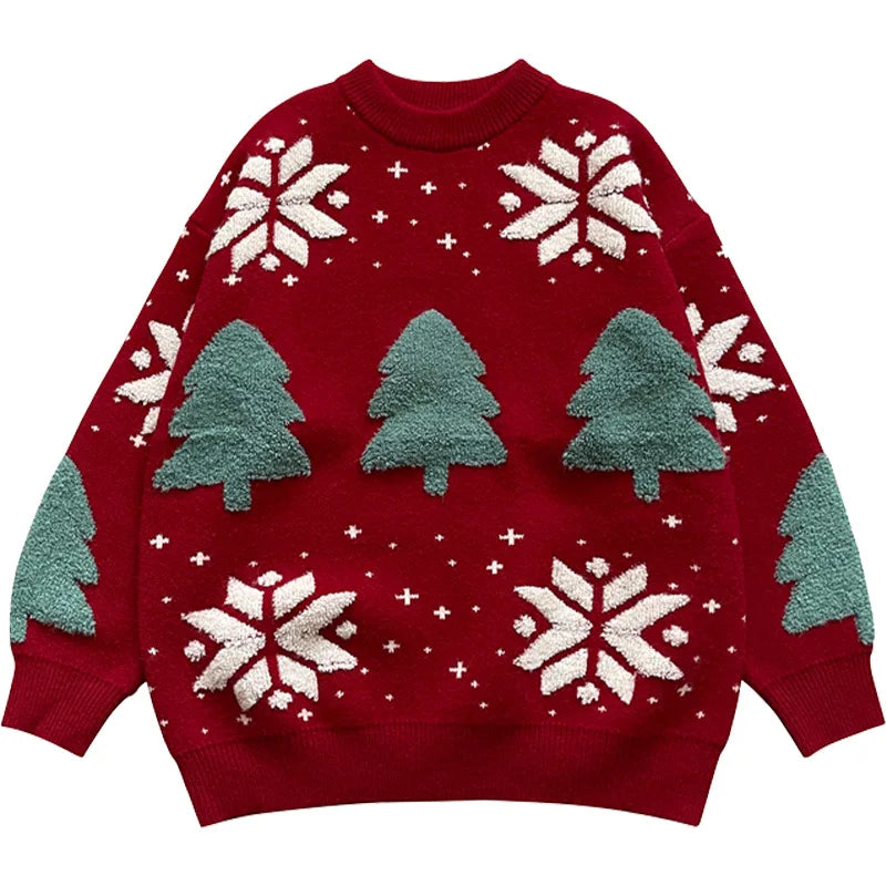 Drune | Unisex Sweatshirt mit Schneeflocke - Weicher & warmer Pullover für Wintertage