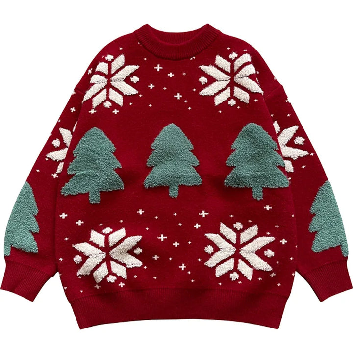 Drune | Unisex Sweatshirt mit Schneeflocke - Weicher & warmer Pullover für Wintertage