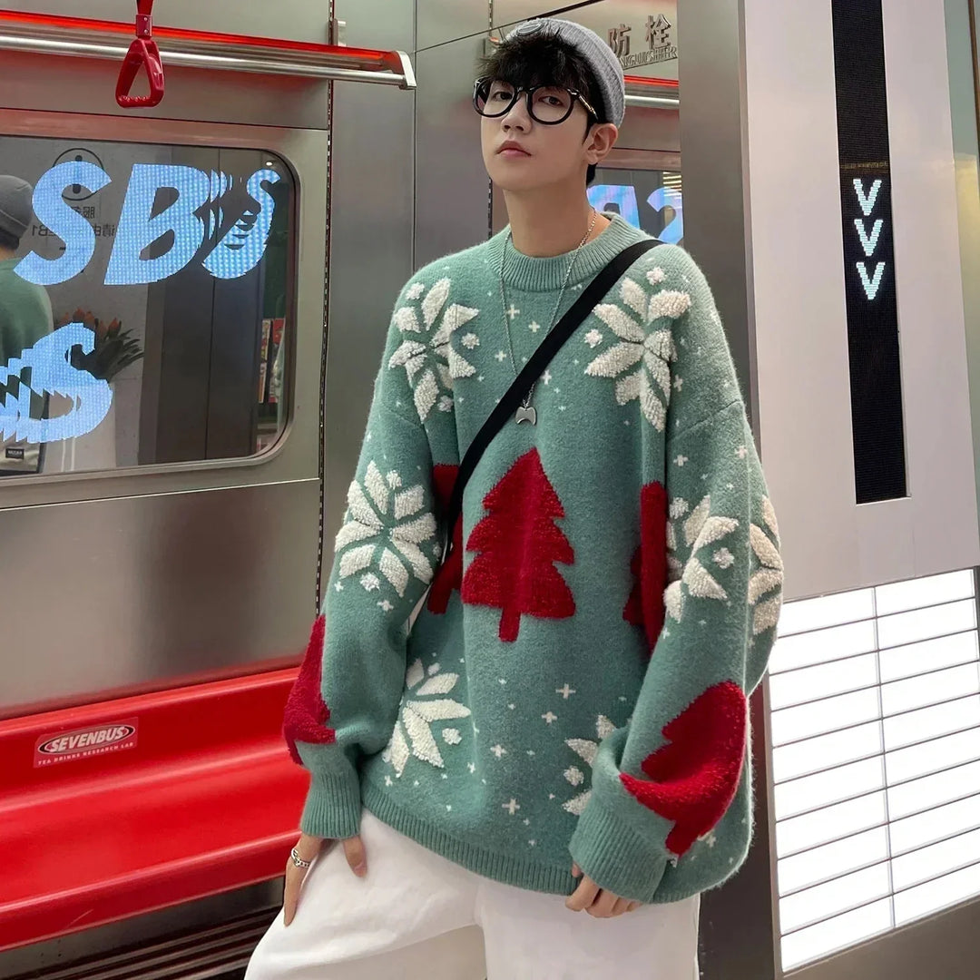 Drune | Unisex Sweatshirt mit Schneeflocke - Weicher & warmer Pullover für Wintertage