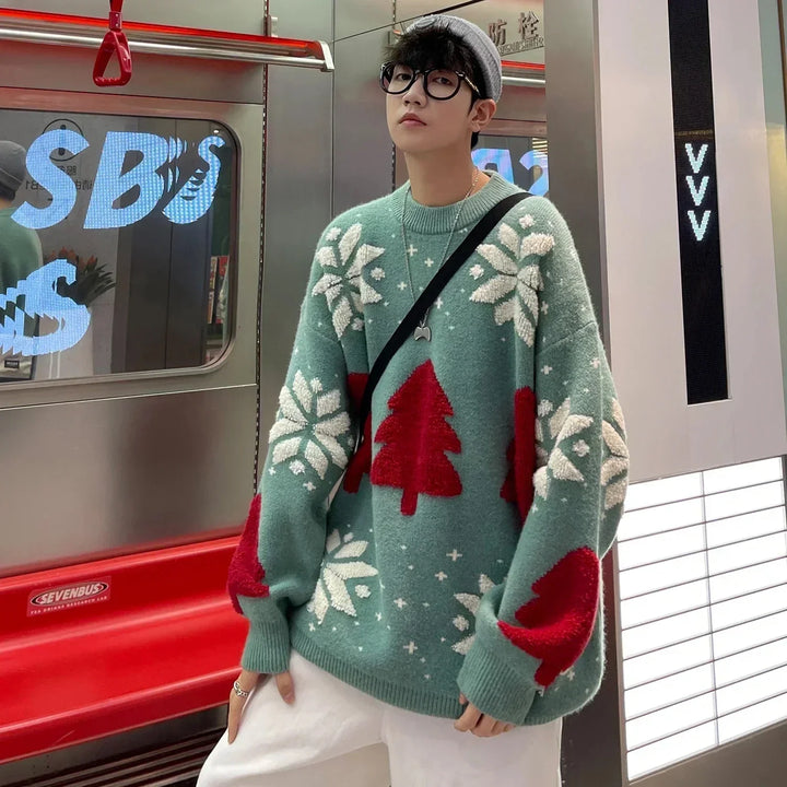 Drune | Unisex Sweatshirt mit Schneeflocke - Weicher & warmer Pullover für Wintertage