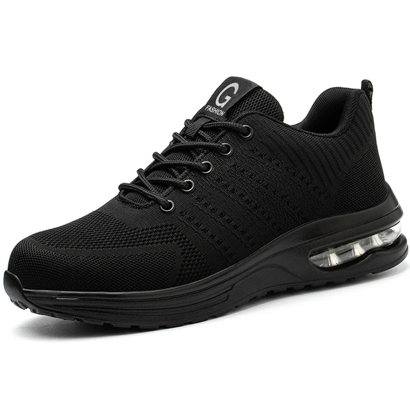 Unisex Sicherheitsschuhe S1 mit Stahlkappe und Kevlar-Zwischensohle Drune