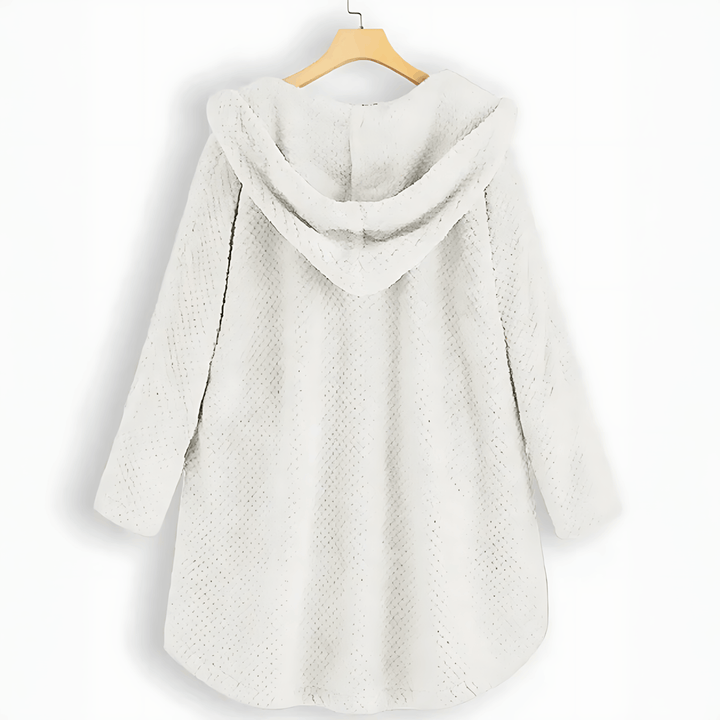 Drune | Fleece Strickjacke mit Kapuze