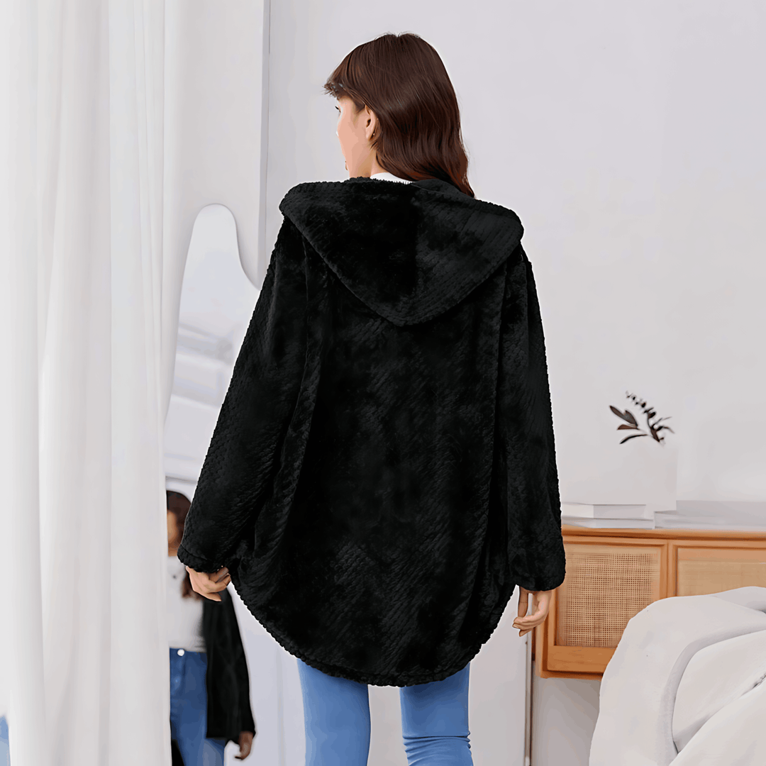 Drune | Wärmende Strickjacke mit weichem Futter und Kapuze für Damen