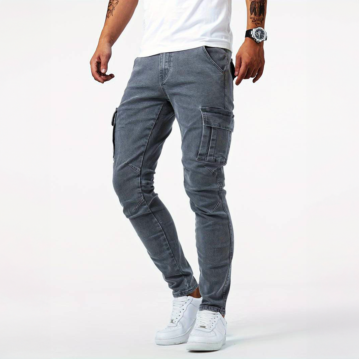 Drune | Denim Cargo Jeans