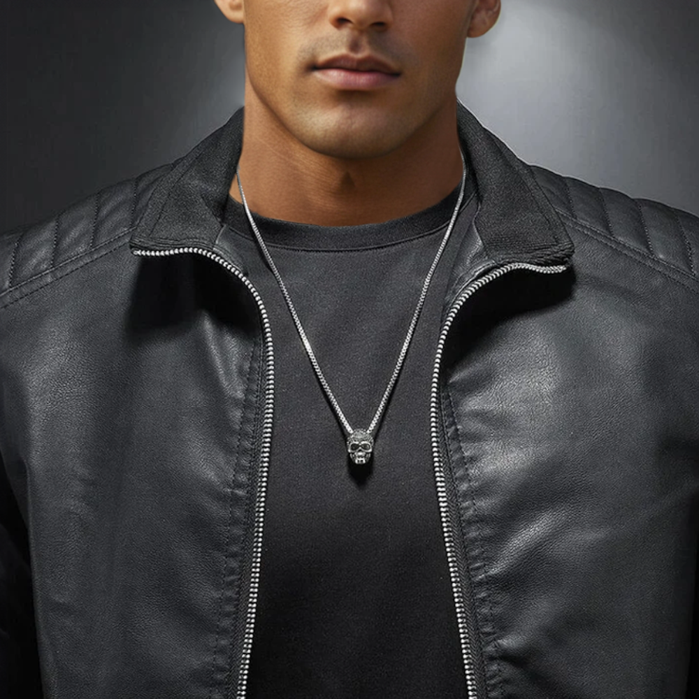 Drune | Herren klassische Lederjacke