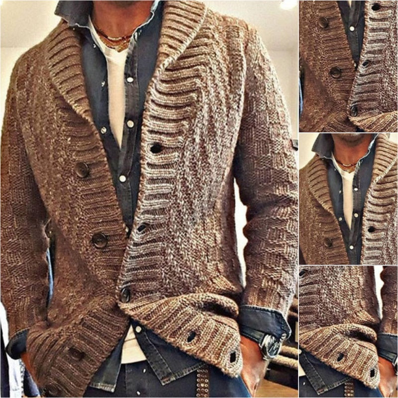 Drune | Bequeme Rever Strickjacke