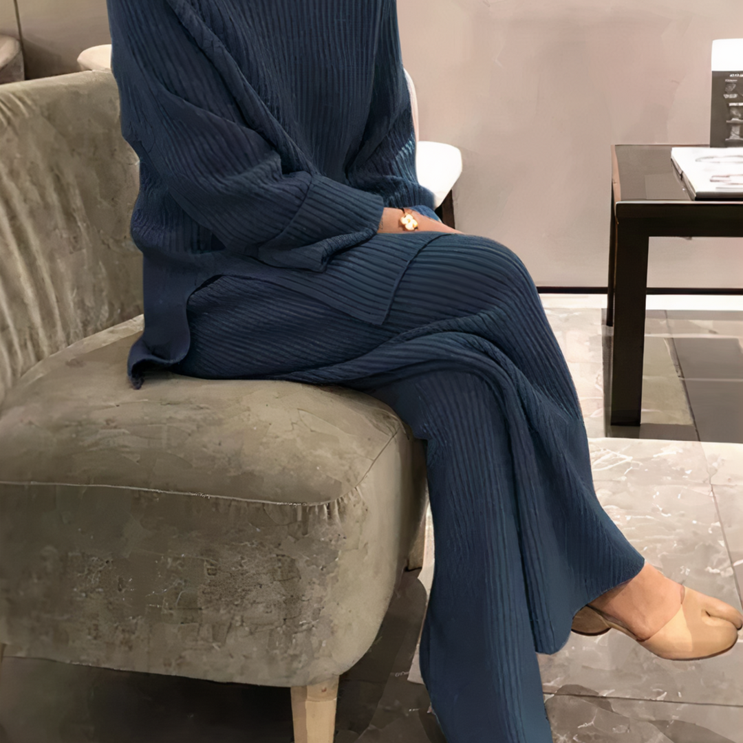 Drune | Lässiges Set aus Strickpullover und Hose