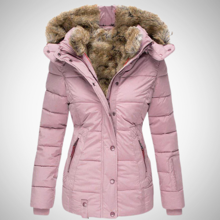 Drune | Elegante Fellgefütterte Winterjacke Für Frauen