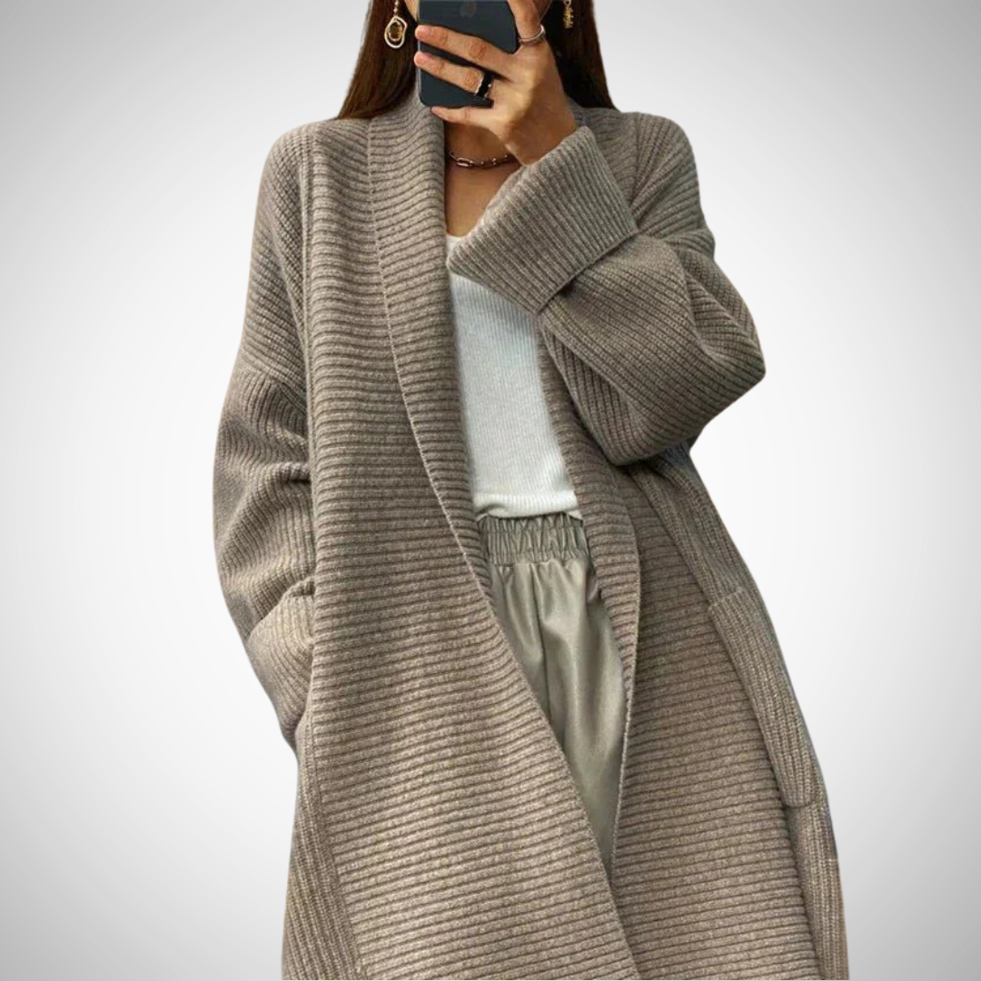 Drune | Rippstrick Strickjacke