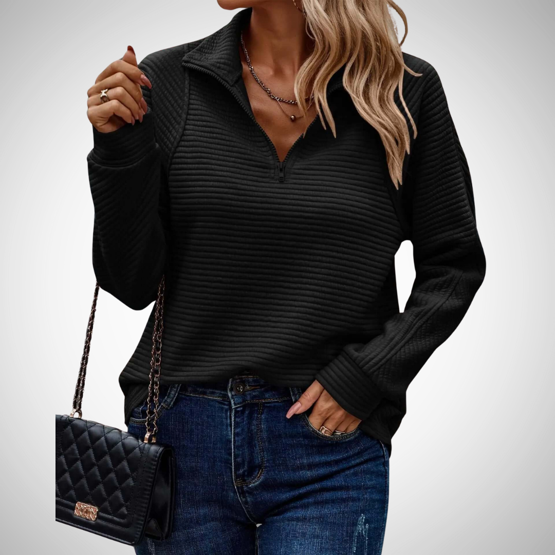 Drune | Weicher V-Ausschnitt Strickpullover für Alltag und Büro