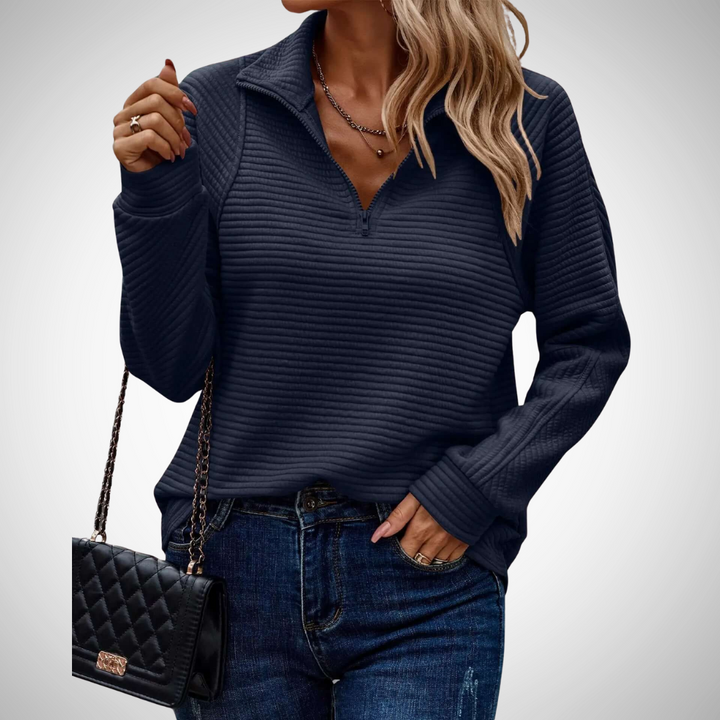 Drune | Weicher V-Ausschnitt Strickpullover für Alltag und Büro