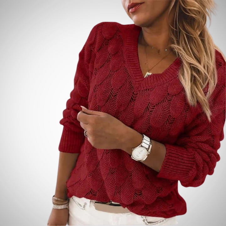Drune | V-Ausschnitt Strickpullover