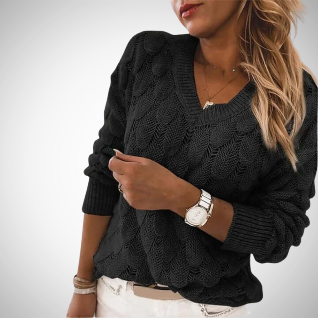 Drune | V-Ausschnitt Strickpullover