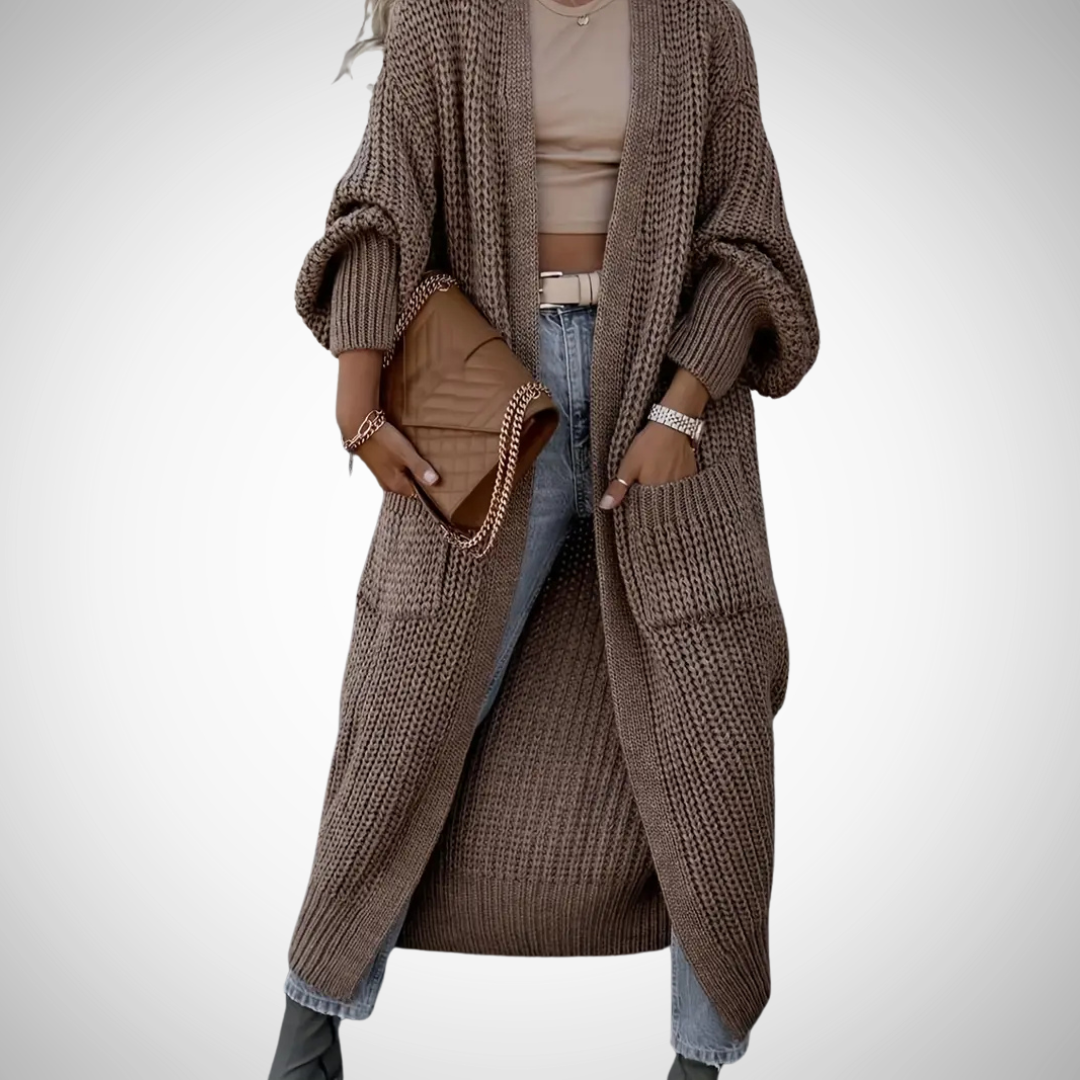 Drune | Lange Gemütliche Strickjacke