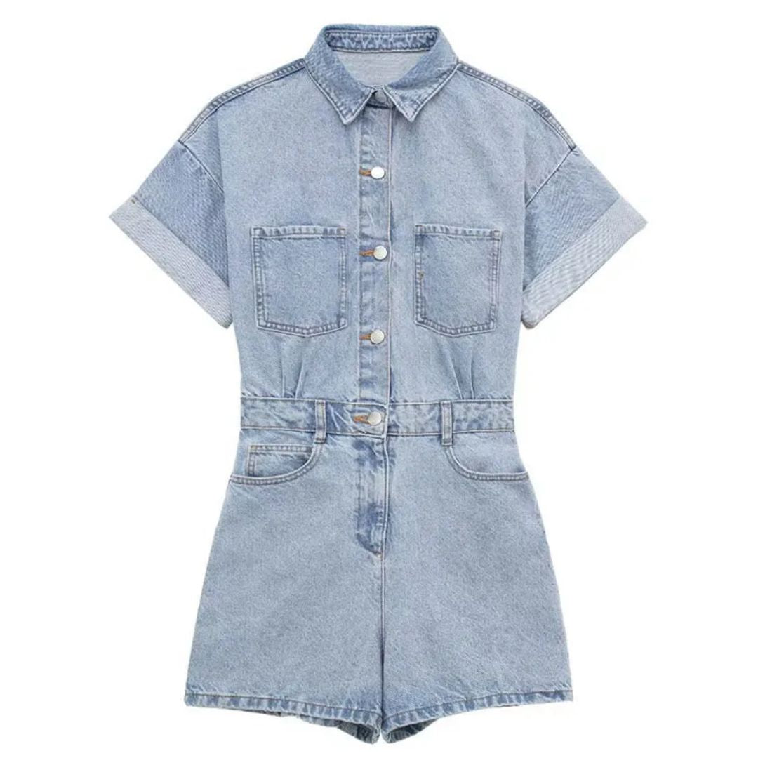 Drune | Slimfit & Sexy denim jumpsuit