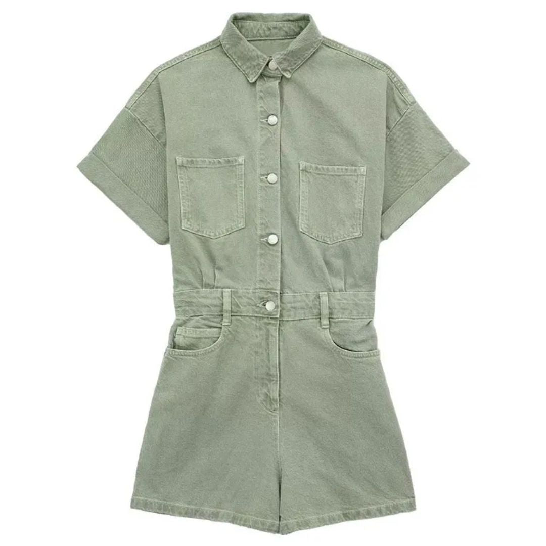 Drune | Slimfit & Sexy denim jumpsuit