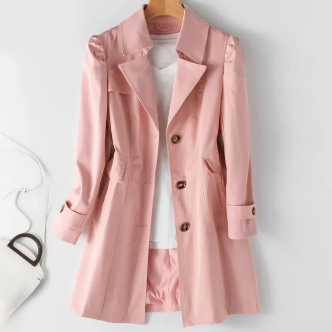 Drune | Klassischer Trenchcoat Polyester Elegant, Zeitlos