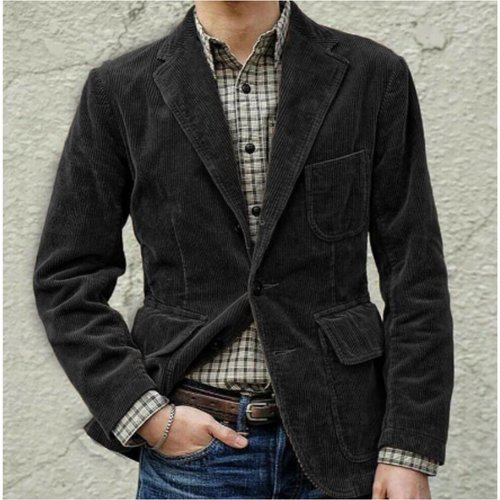 Drune | Herren Freizeit Blazerjacke - Mit Knopf