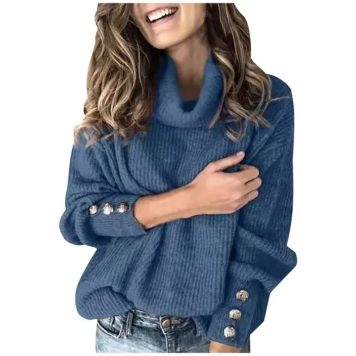 Drune | Knopfmanschette Rollkragenpullover