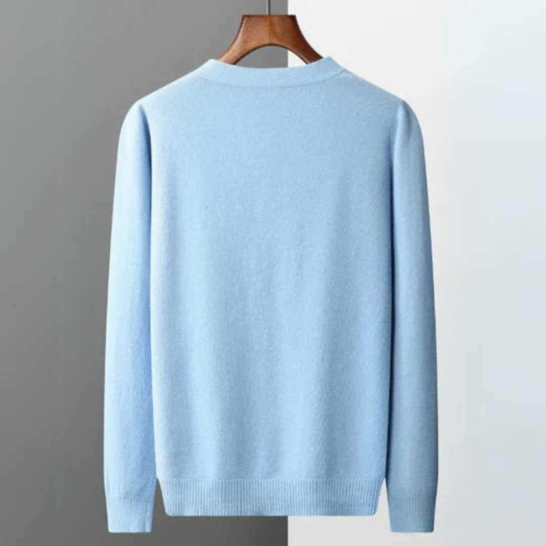 Drune | Cashmere Strickjacke V-ausschnitt Knopfverschluss Weicher Leichter Strick