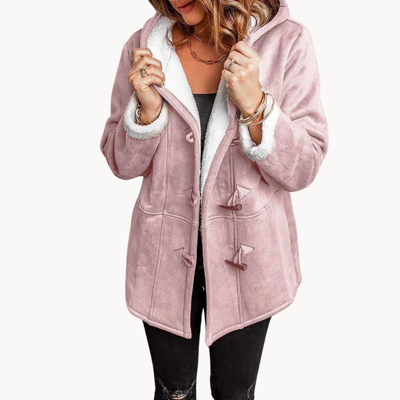 Drune | Warme & Kuschelige Fleece-Damenjacke mit Kapuze
