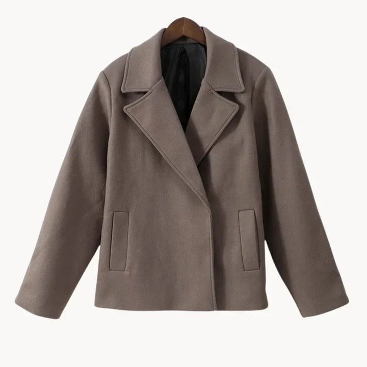 Drune | Eleganter Damenmantel mit Revers-Oberbekleidung