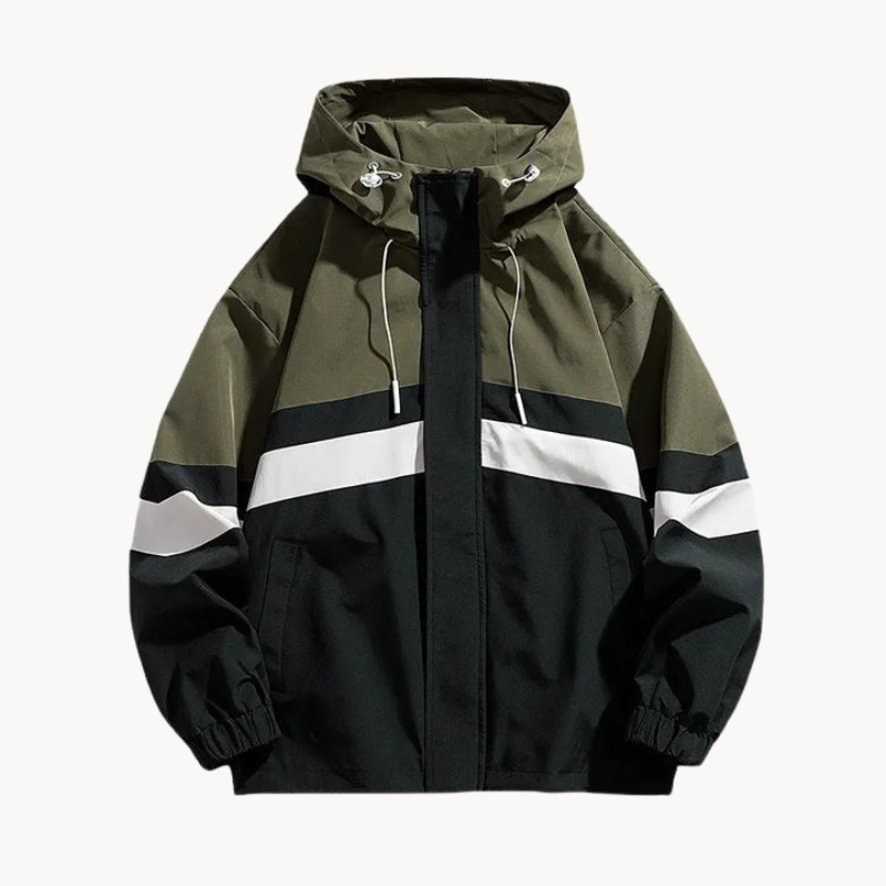 Drune | Wetterfeste outdoorjacke mit kapuze für herren