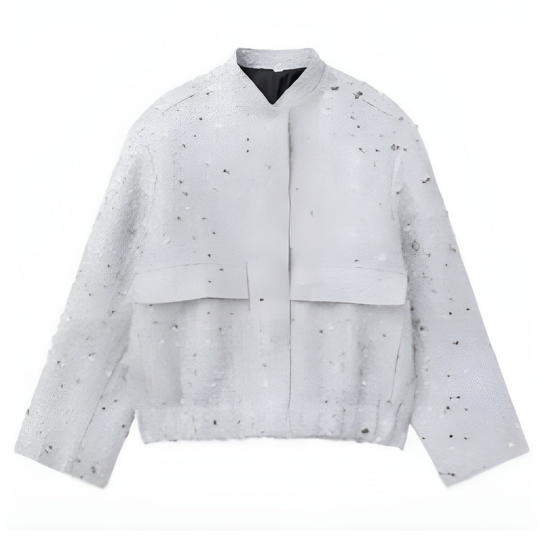 Drune | Damen Leichte Pailletten Kurze Jacke Stilvoll & Nett