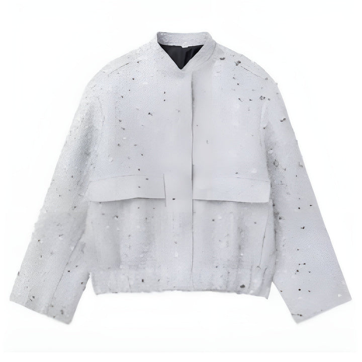 Drune | Damen Leichte Pailletten Kurze Jacke Stilvoll & Nett