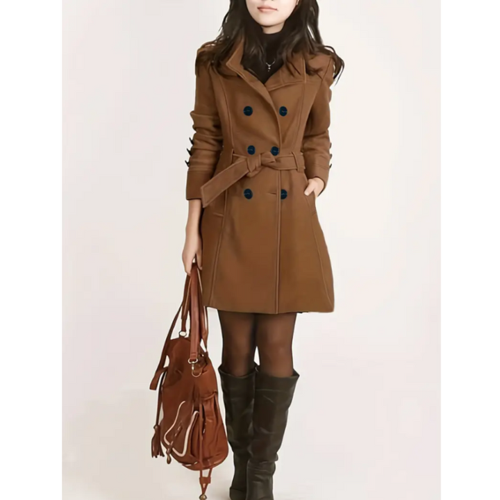 Drune | Damen Stilvoll Trenchcoat Taillengürtel