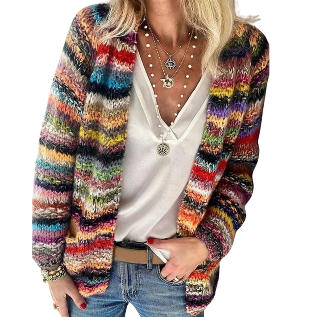 Drune | Cardigan - Bunt & Elegant - Strickmuster & Weiche Passform