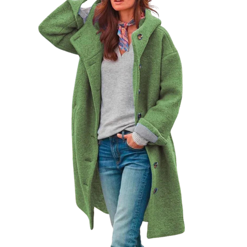 Drune | Herbstmantel - Leicht Warm - Baumwollmix - Elegante Passform Knopfverschluss