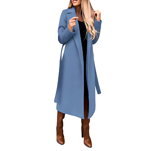 Drune | langer Wickelmantel - stilvolle Winteroberbekleidung für Damen