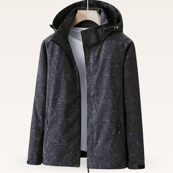 Drune | Wasserdichte Regenjacke mit Kapuze und Reißverschlusstaschen