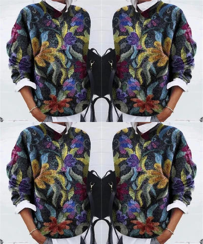 Drune | Modischer Floral Pullover