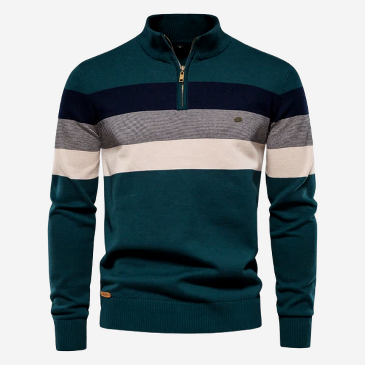 Drune | Herren Pullover mit halbem Reißverschluss für trendigen Komfort