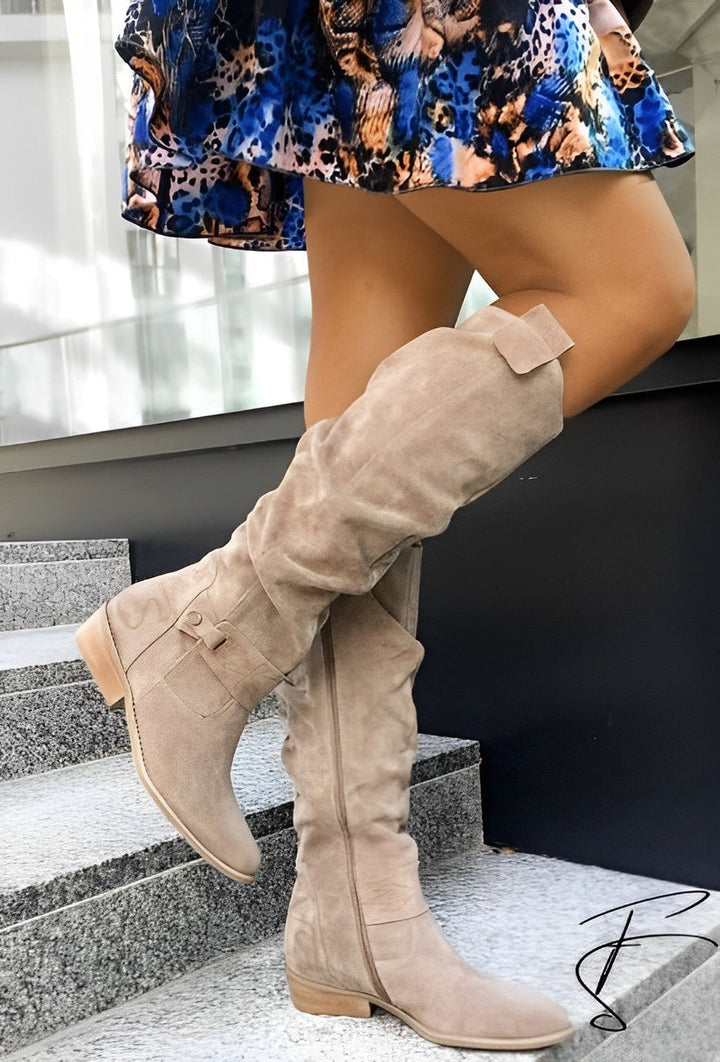 Drune | Overknee Western Cowboy Stiefel Mit Absatz Für Damen